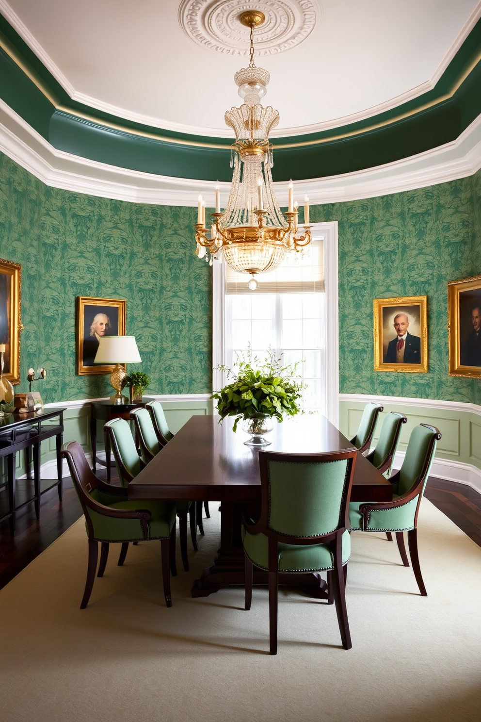 Emerald Wallpaper Decorating Ideas 1