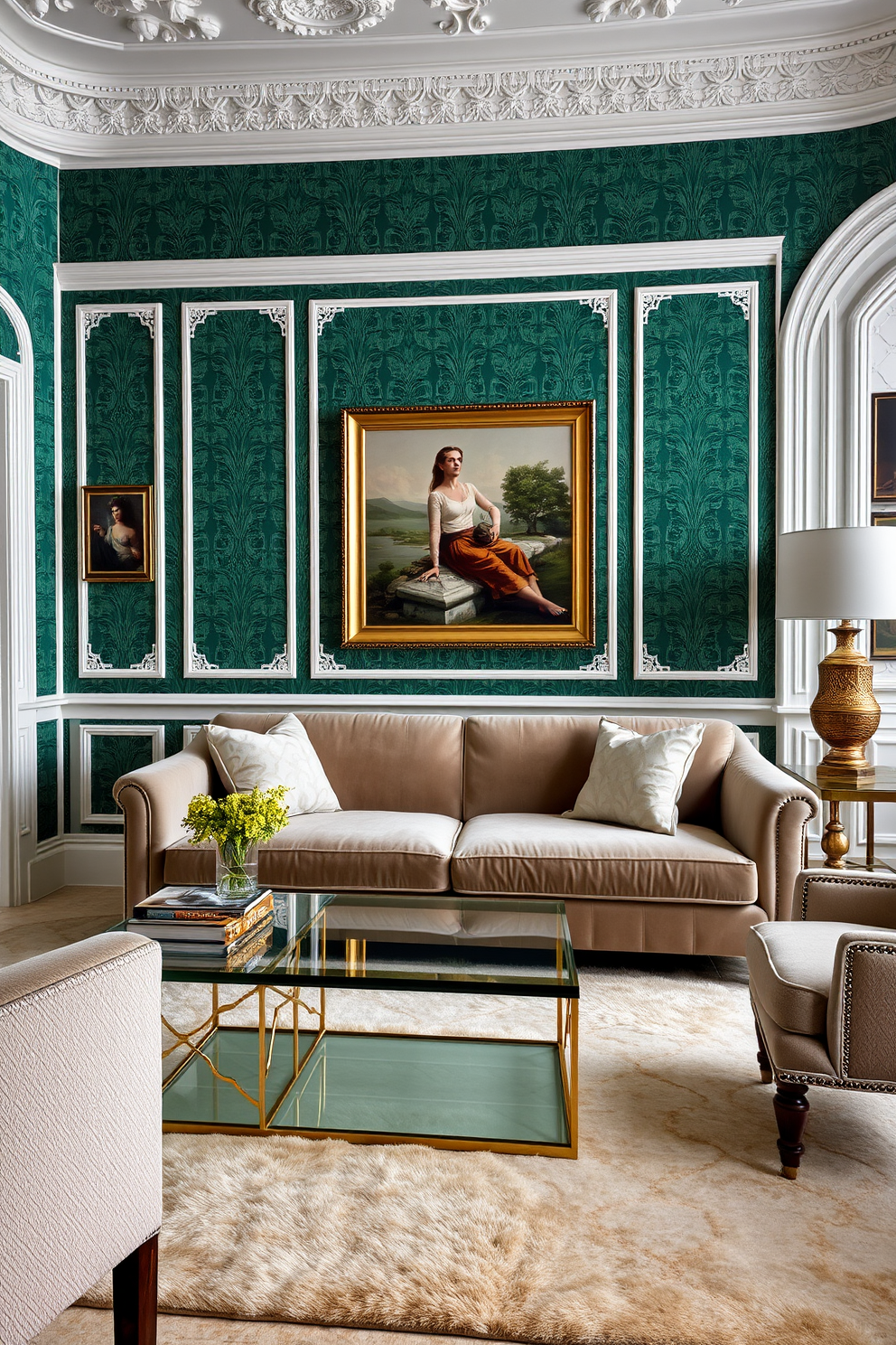 Emerald Wallpaper Decorating Ideas 10