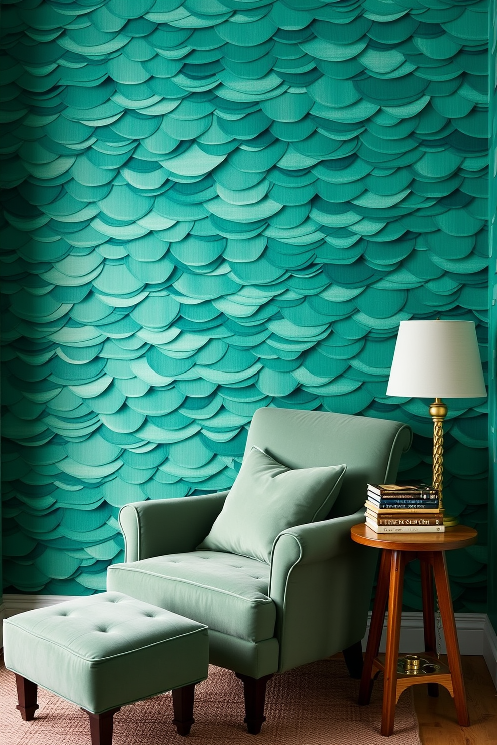 Emerald Wallpaper Decorating Ideas 11