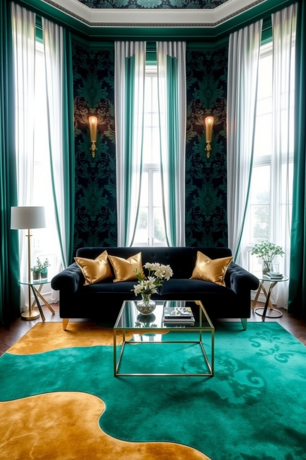 Emerald Wallpaper Decorating Ideas 12