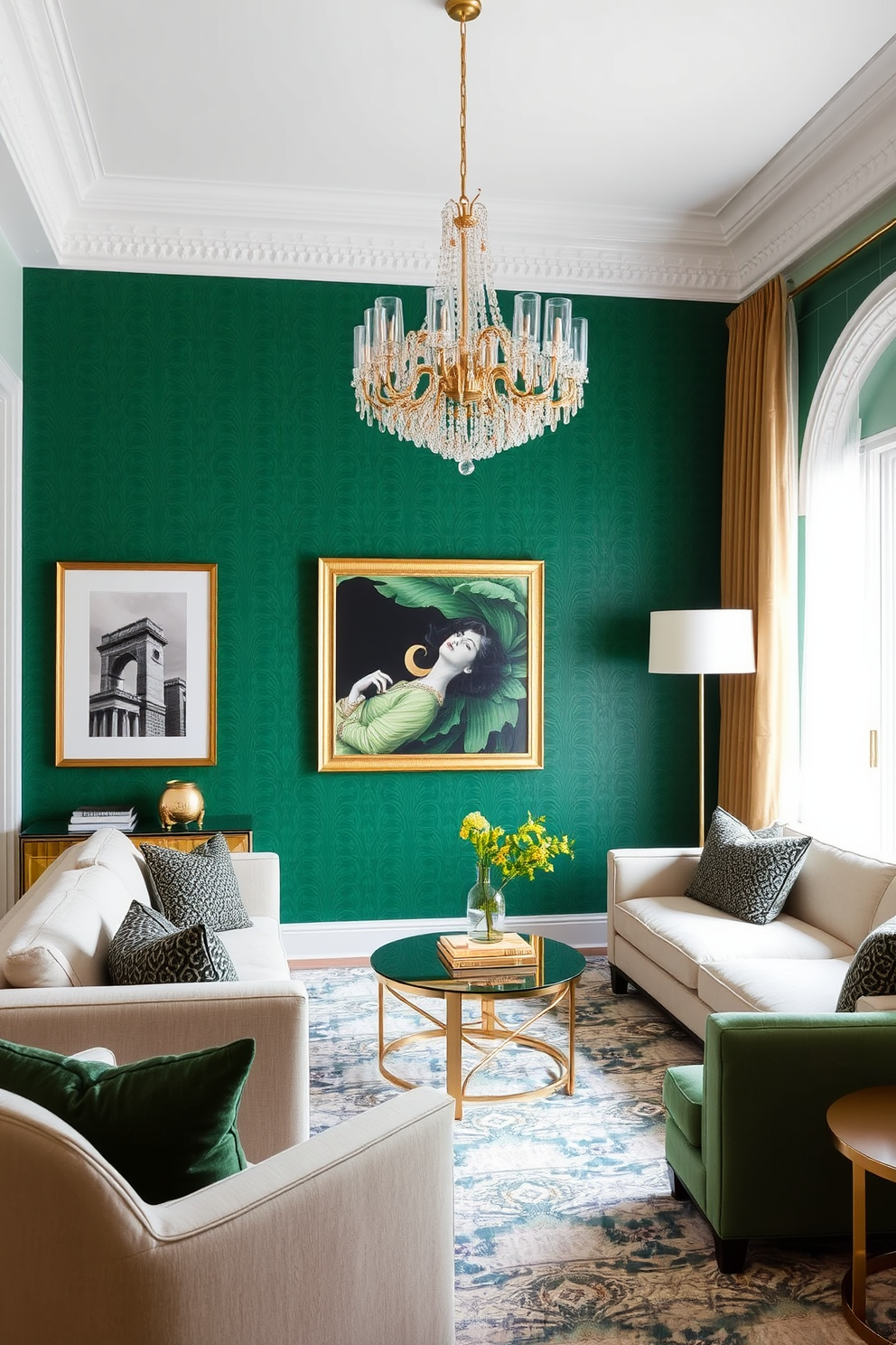 Emerald Wallpaper Decorating Ideas 2