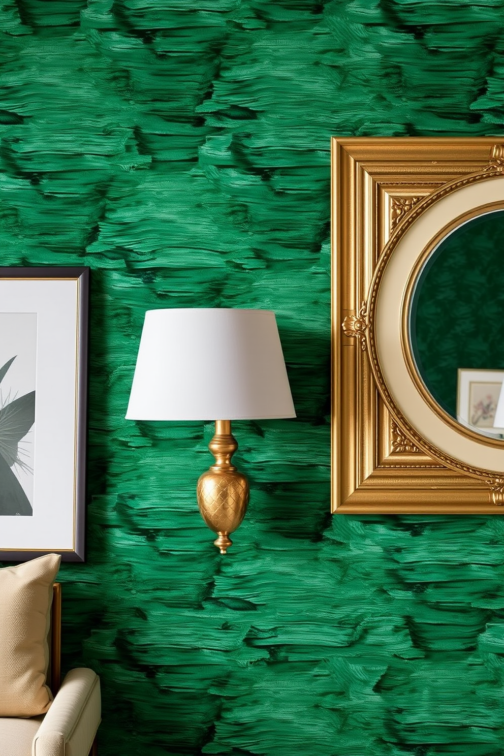 Emerald Wallpaper Decorating Ideas 26