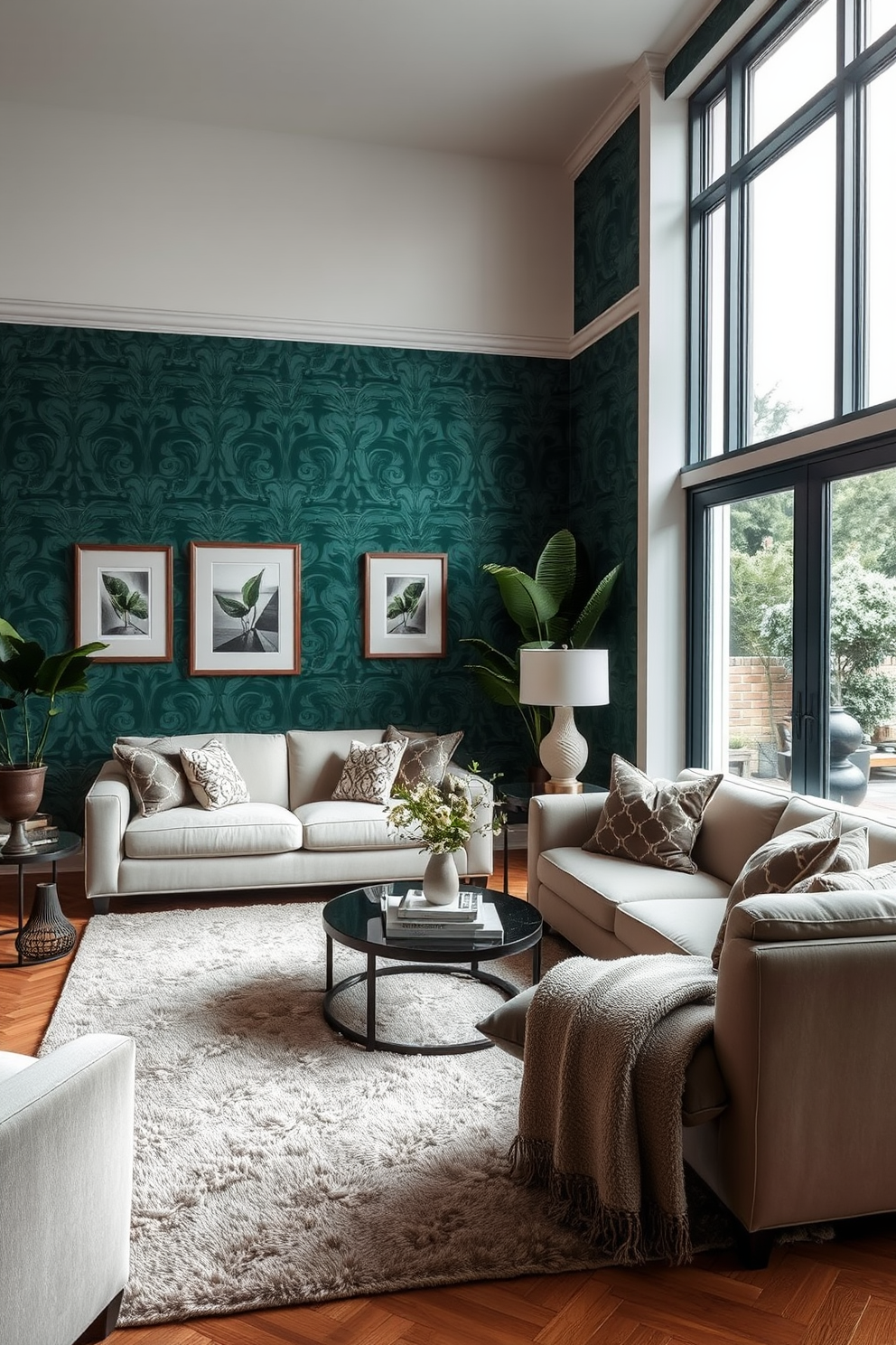 Emerald Wallpaper Decorating Ideas 27