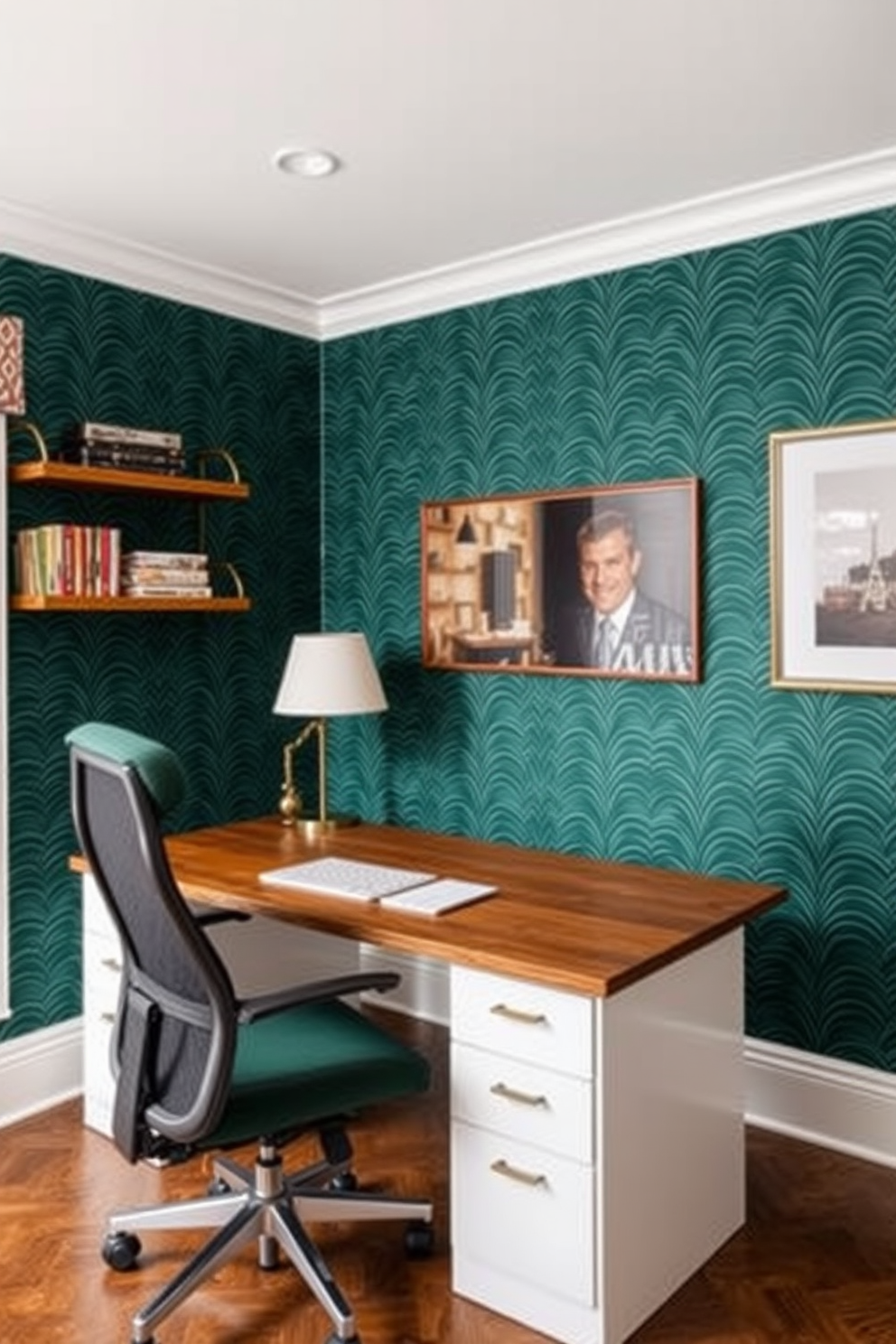 Emerald Wallpaper Decorating Ideas 8