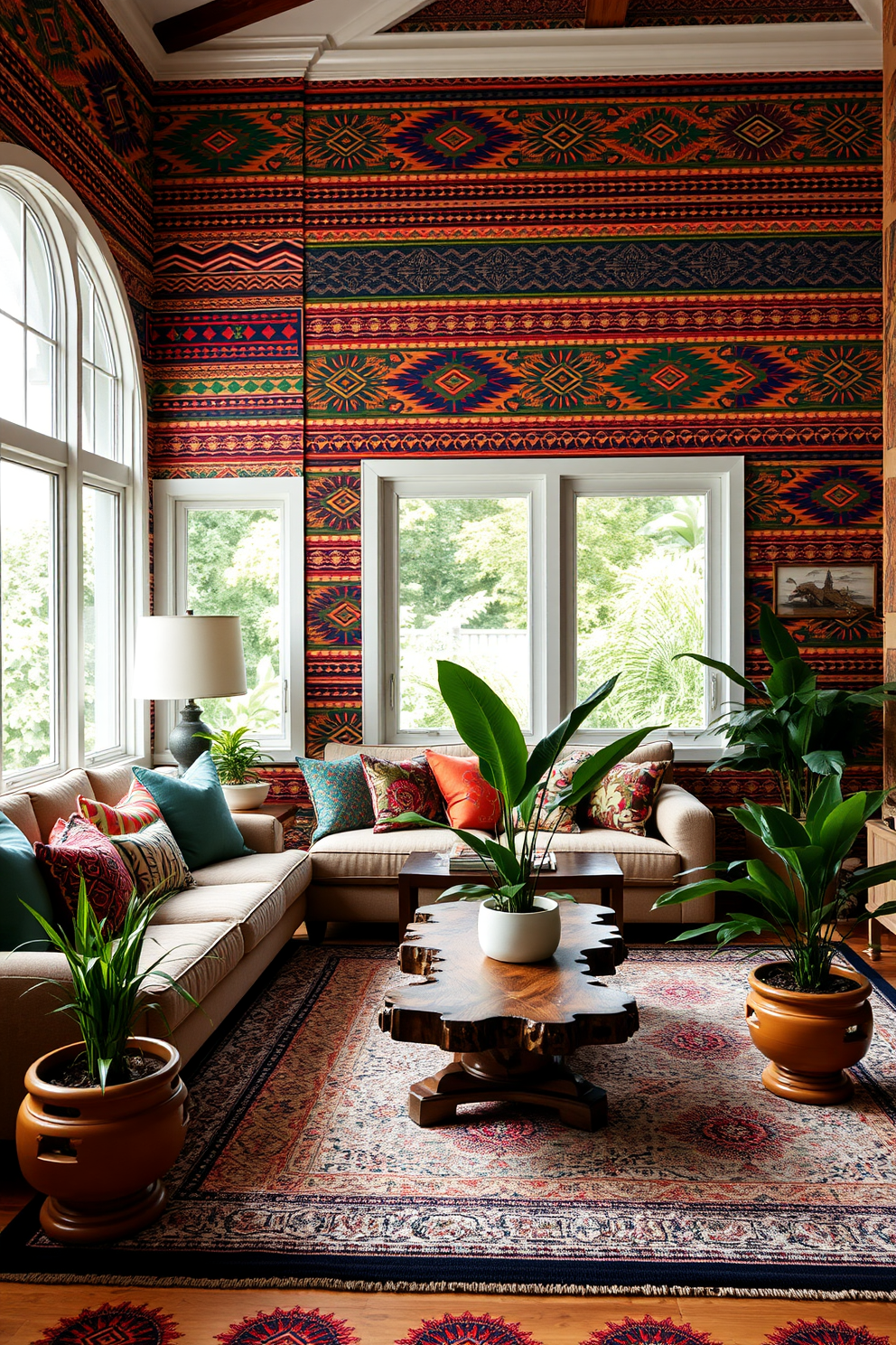 Ethnic Wallpaper Decorating Ideas 1