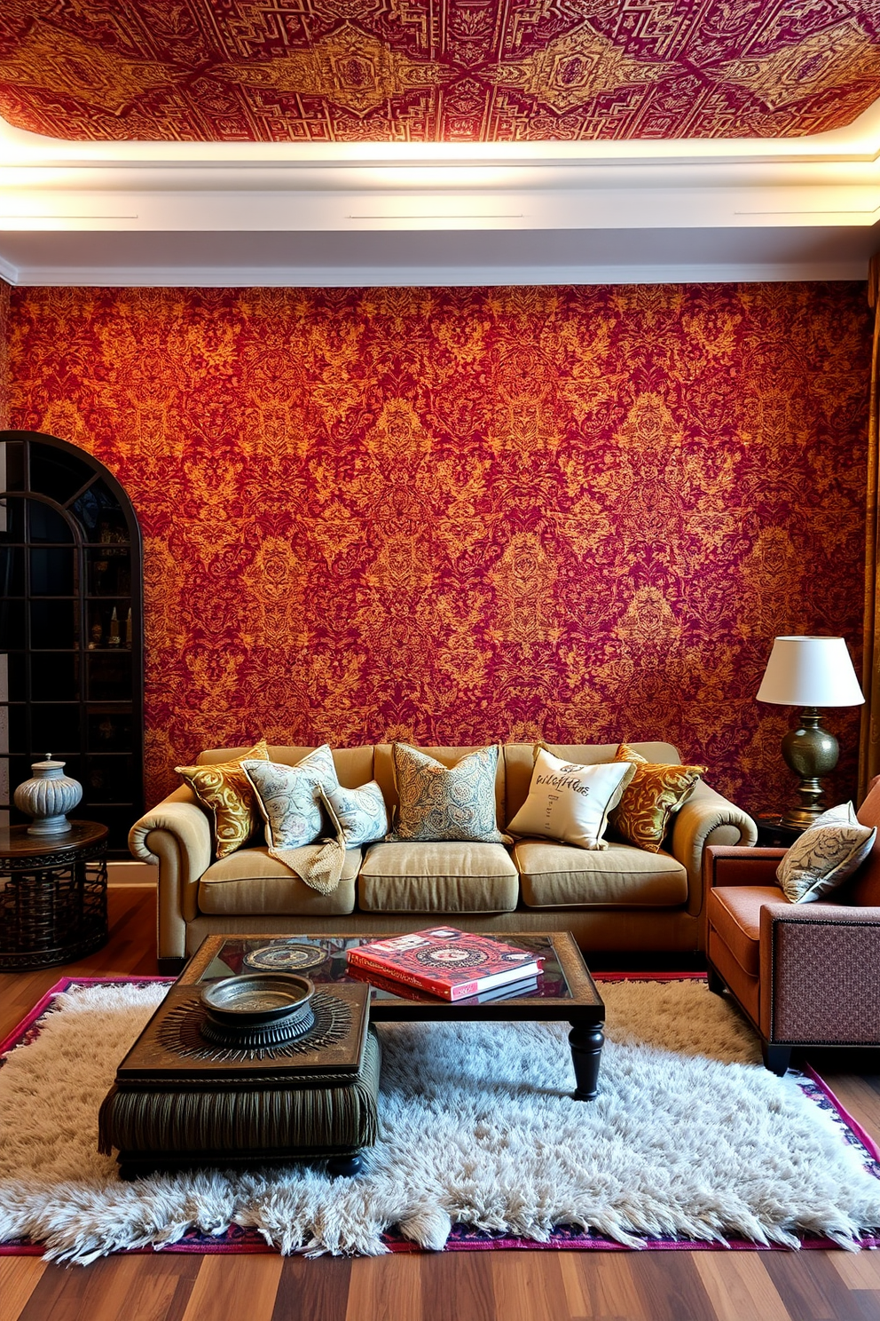 Ethnic Wallpaper Decorating Ideas 17