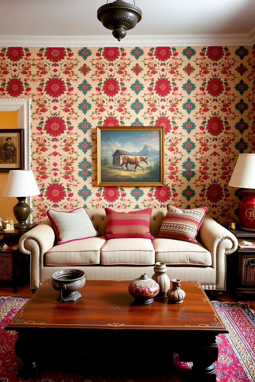 Ethnic Wallpaper Decorating Ideas 18