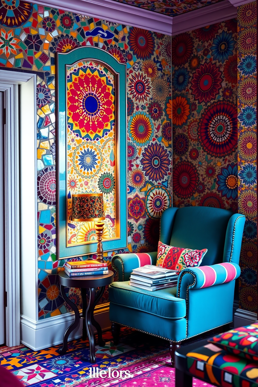 Ethnic Wallpaper Decorating Ideas 20