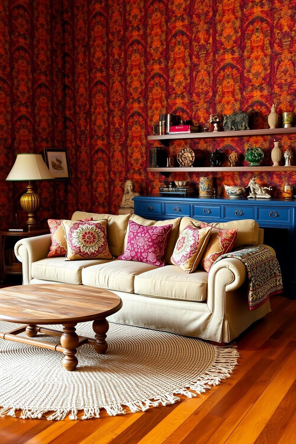 Ethnic Wallpaper Decorating Ideas 21