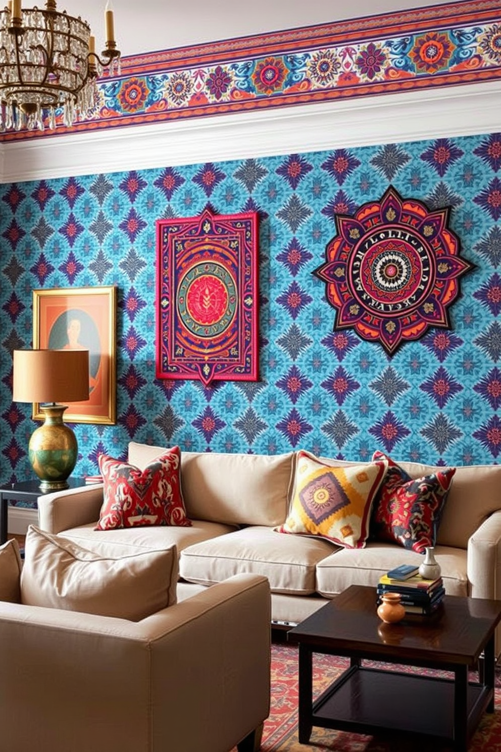 Ethnic Wallpaper Decorating Ideas 26