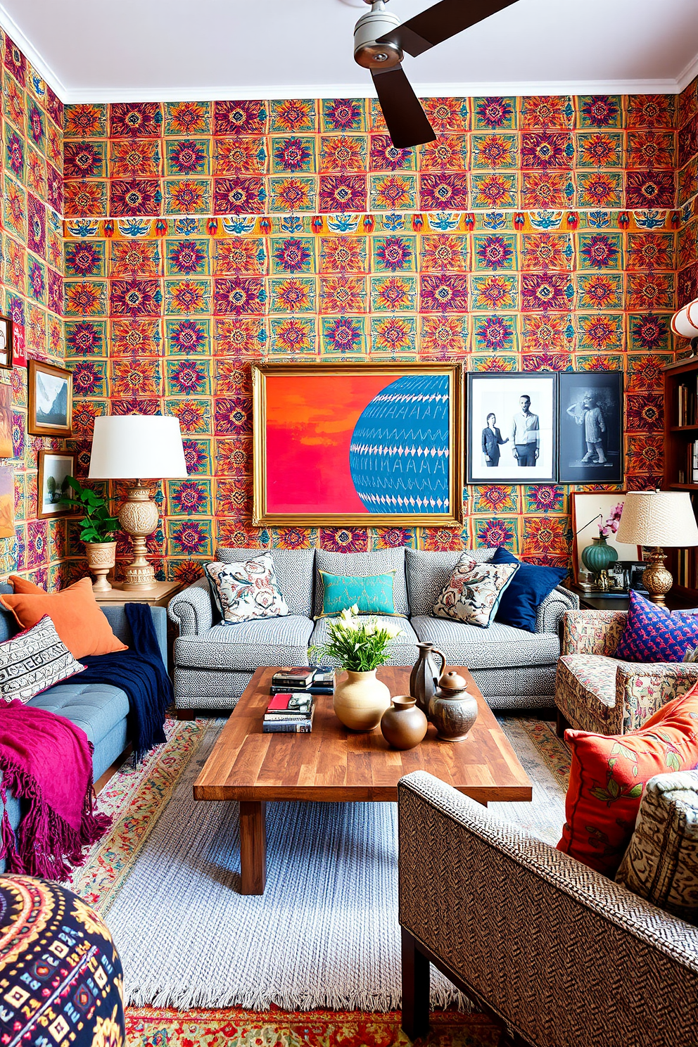 Ethnic Wallpaper Decorating Ideas 28