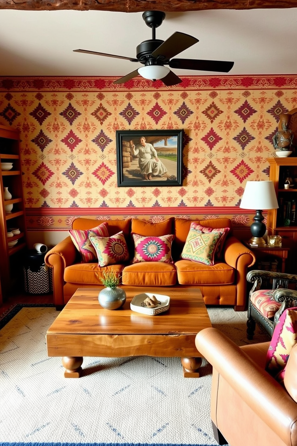 Ethnic Wallpaper Decorating Ideas 7