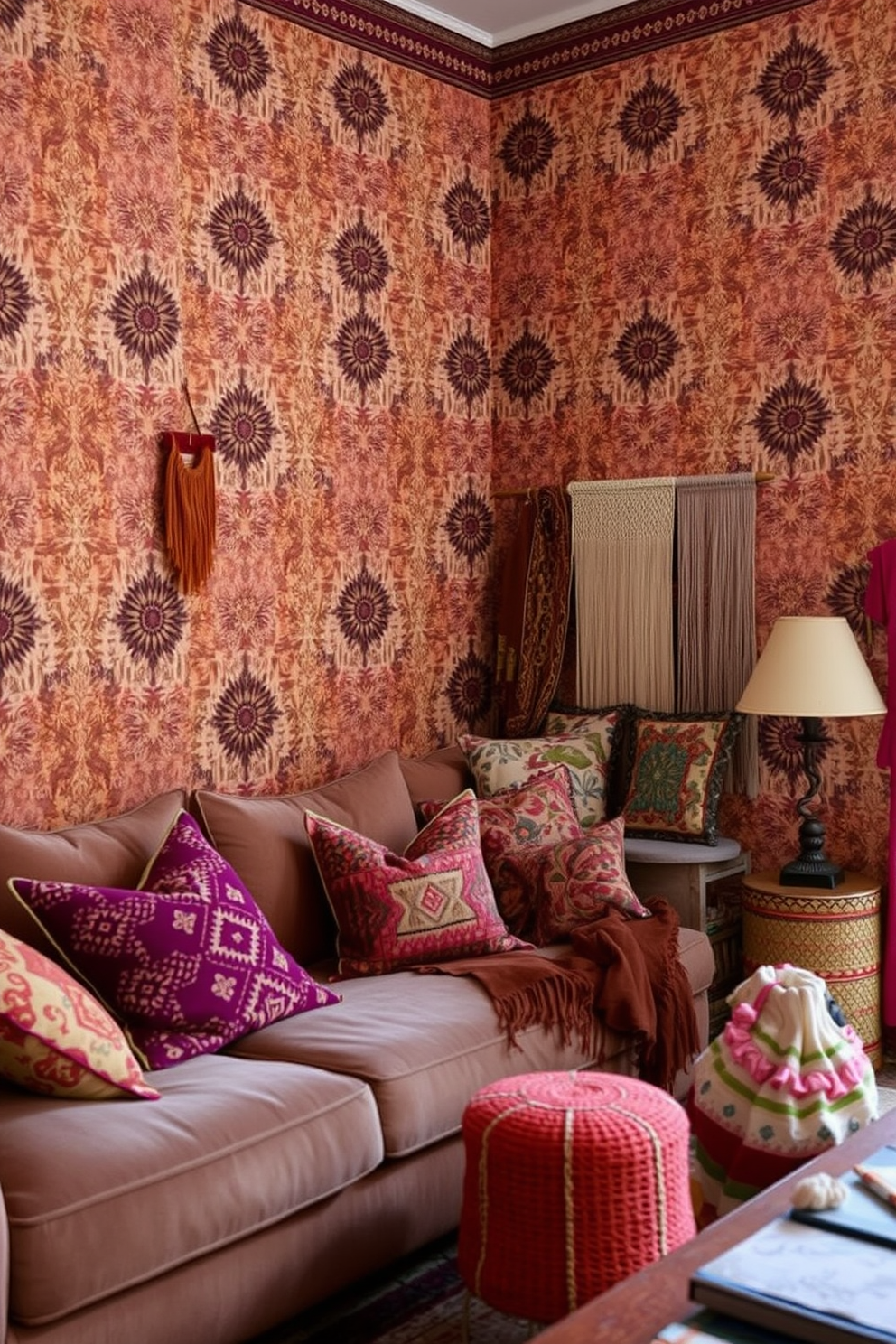 Ethnic Wallpaper Decorating Ideas 9