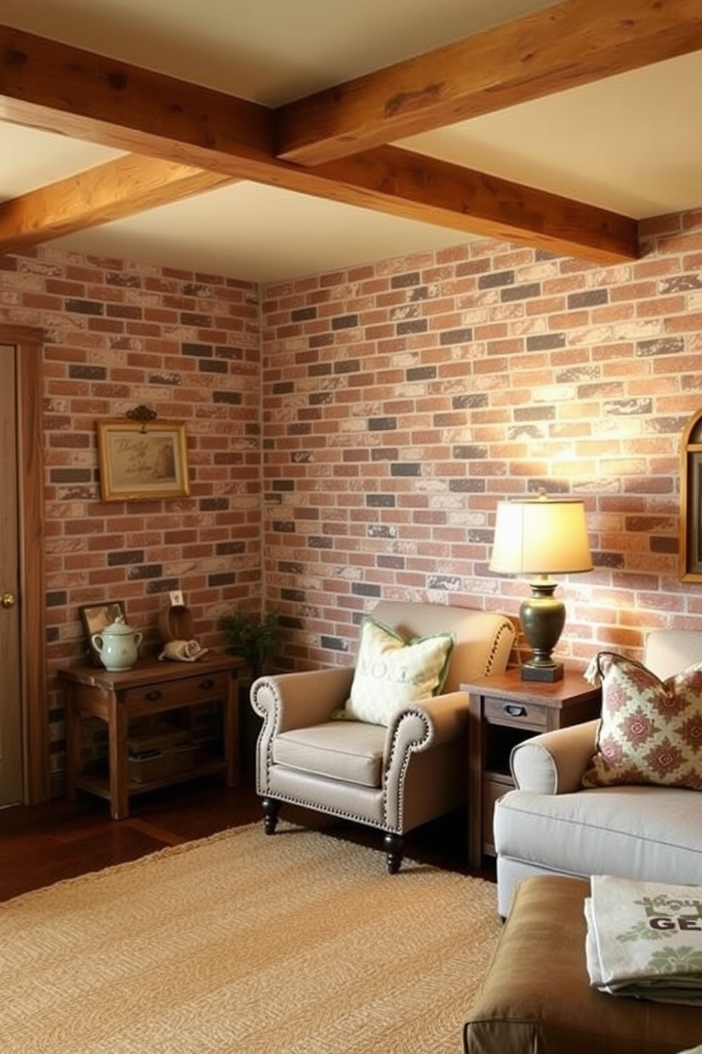 Faux Brick Wall Painting Ideas 1