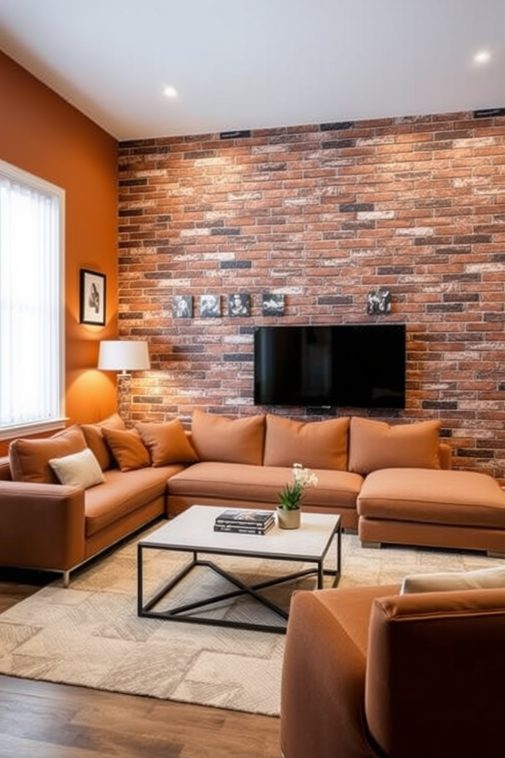 Faux Brick Wall Painting Ideas 17