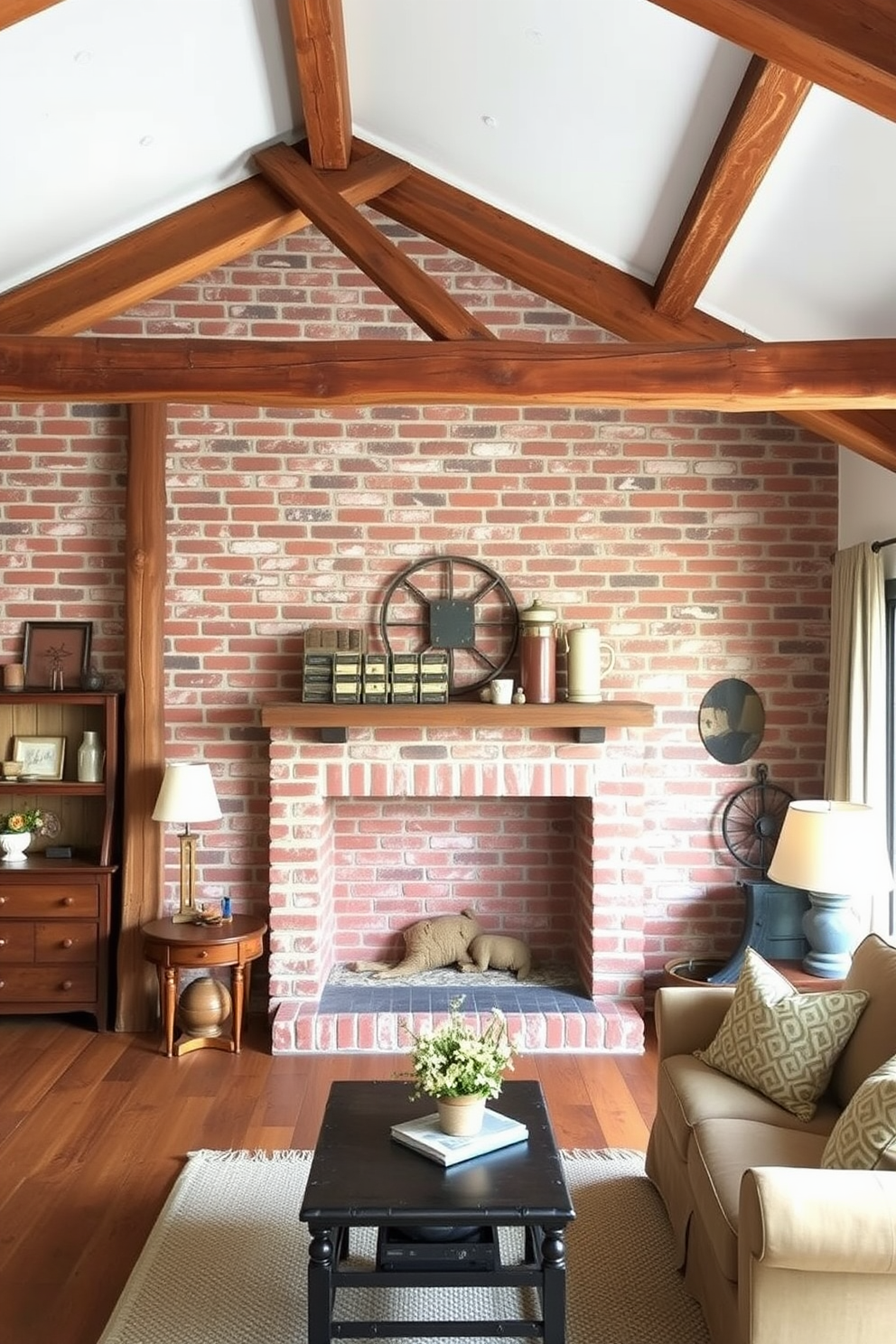 Faux Brick Wall Painting Ideas 23