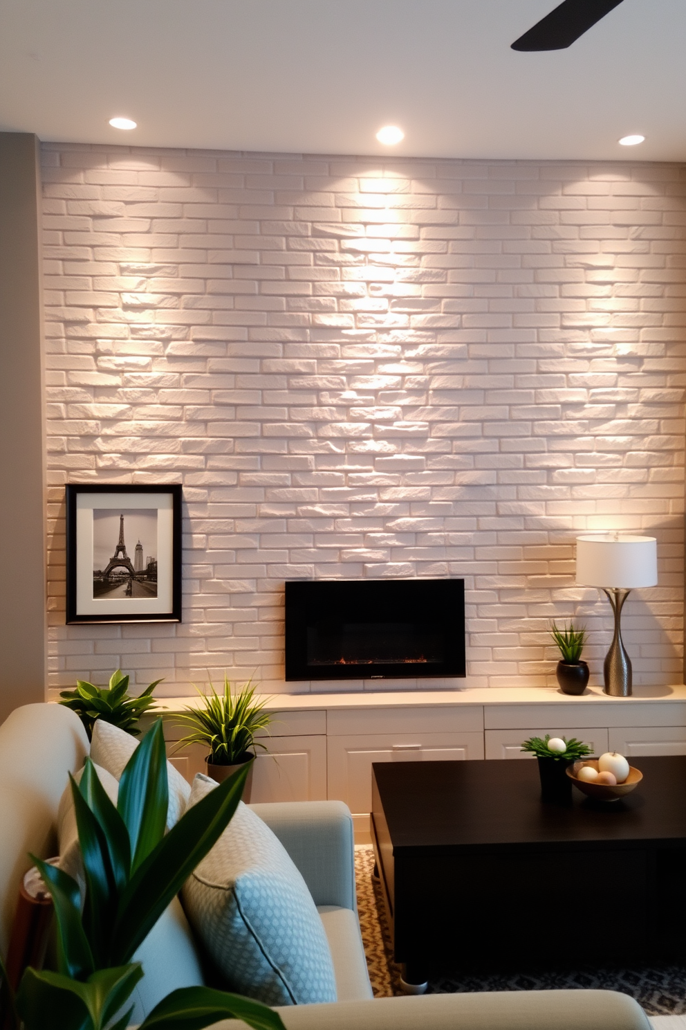 Faux Brick Wall Painting Ideas 24