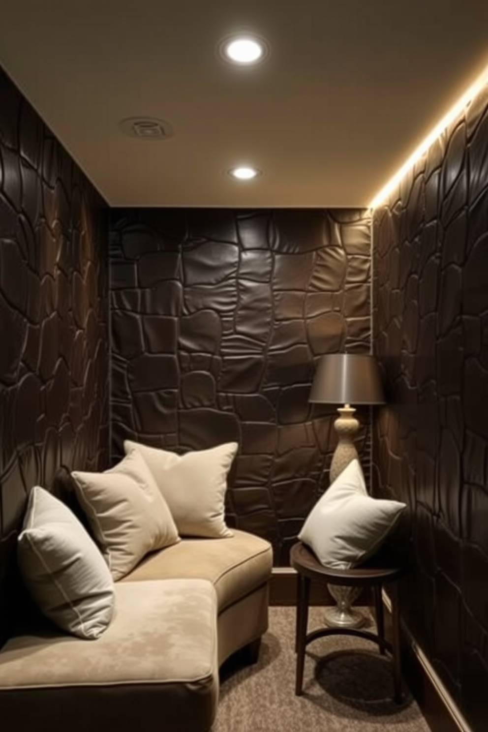 Faux Leather Wallpaper Decorating Ideas 11