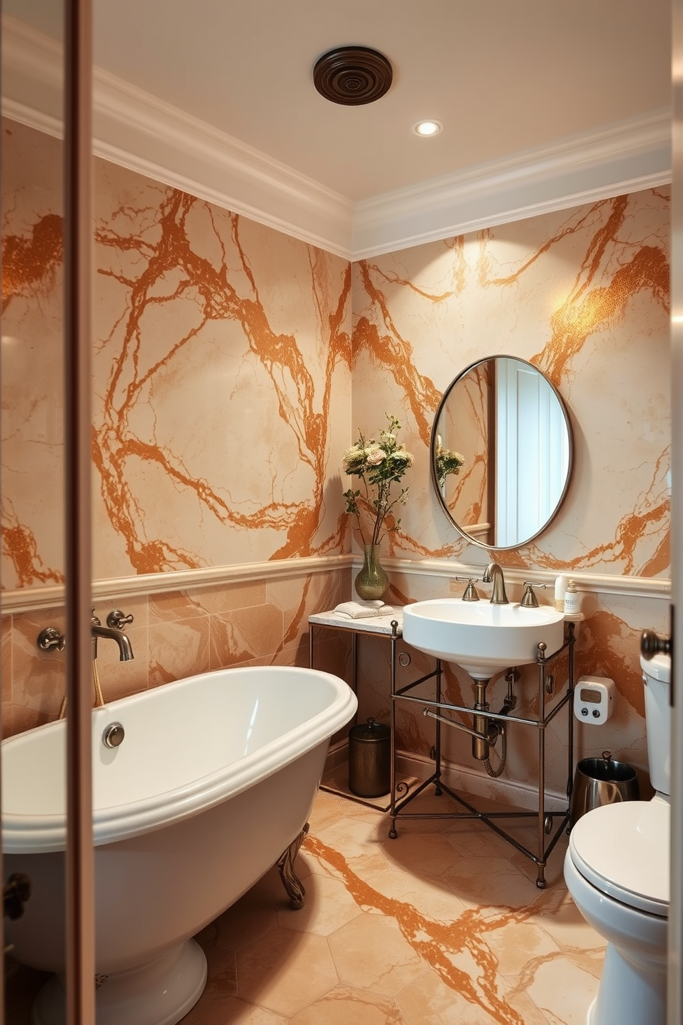 Faux Marble Wall Painting Ideas 29