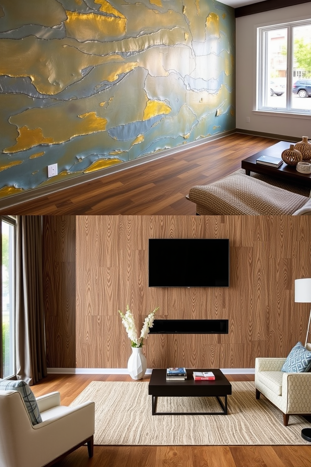 Faux Wood Grain Wall Painting Ideas 29