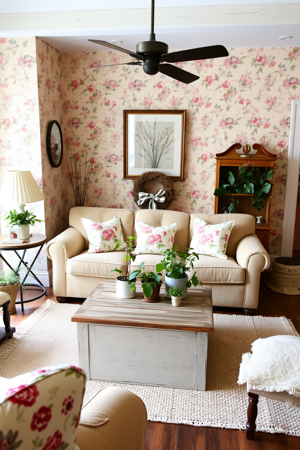 Floral Wallpaper Decorating Ideas 15