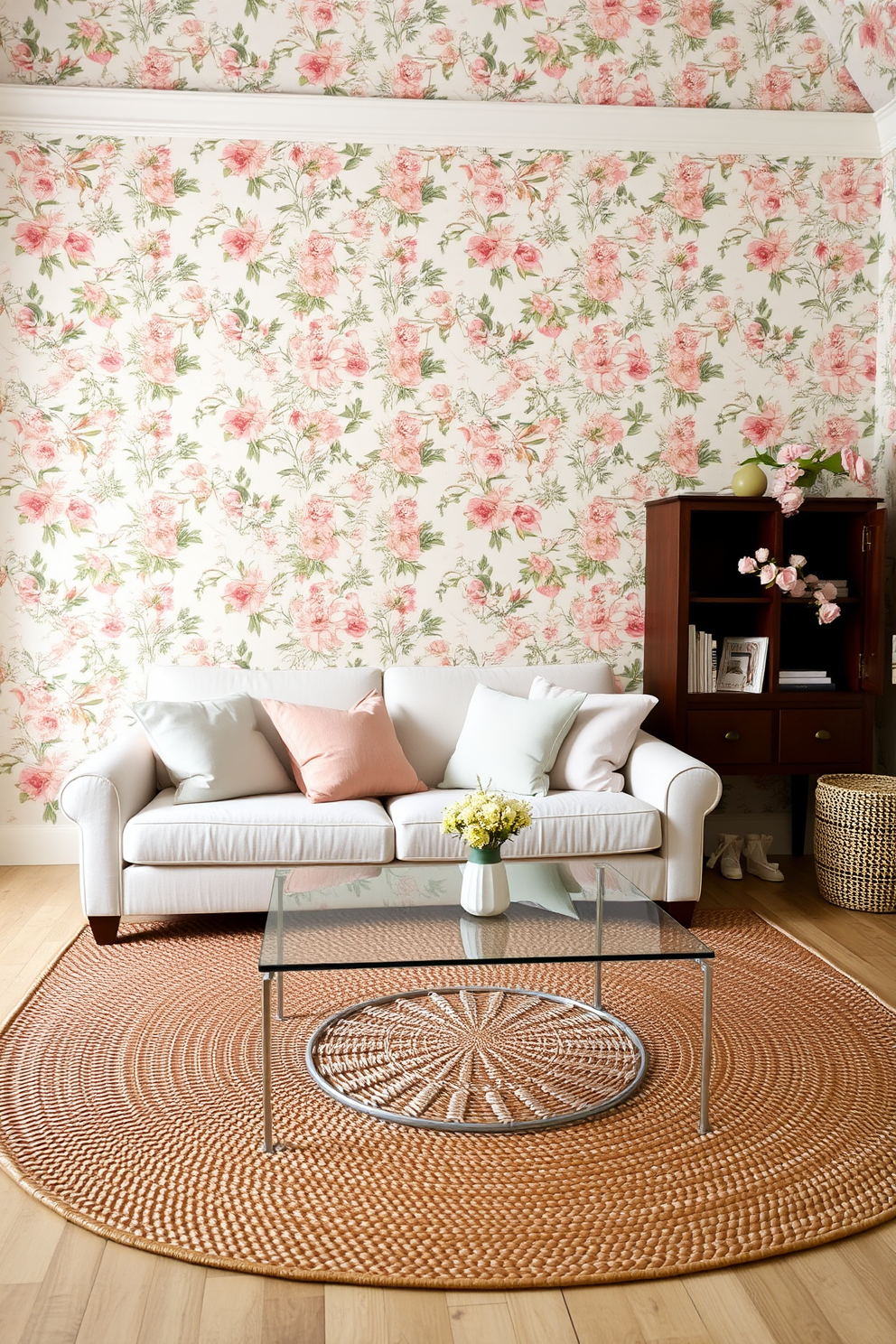 Floral Wallpaper Decorating Ideas 2