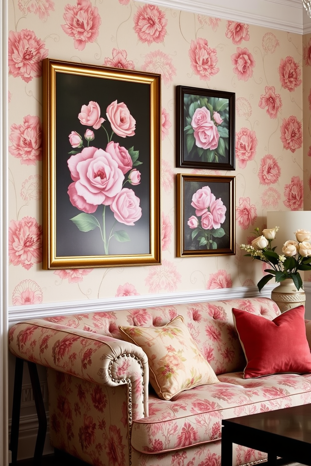 Floral Wallpaper Decorating Ideas 20