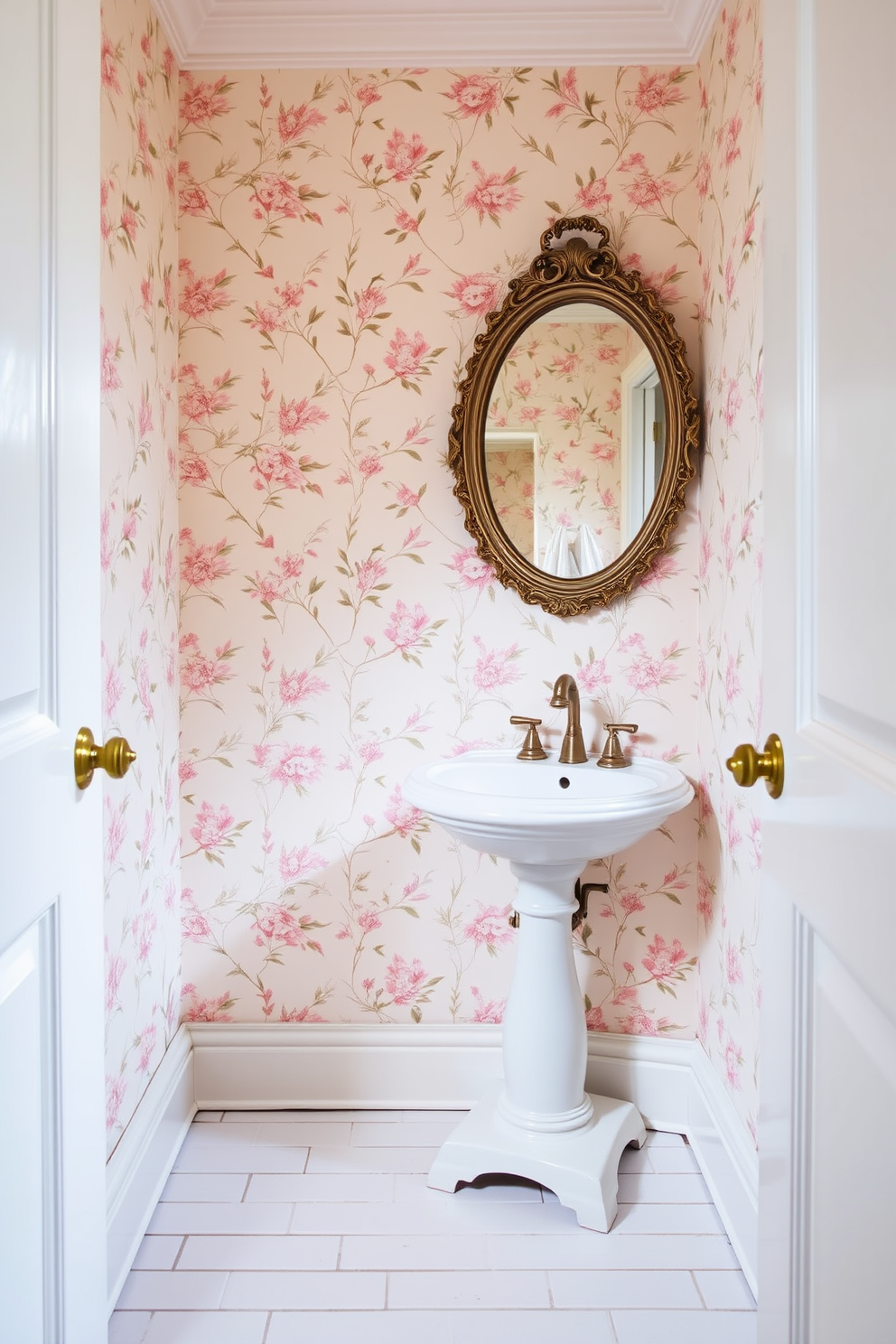 Floral Wallpaper Decorating Ideas 29