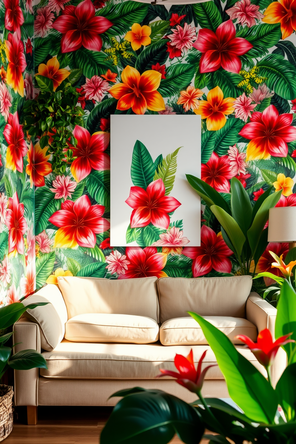 Floral Wallpaper Decorating Ideas 5