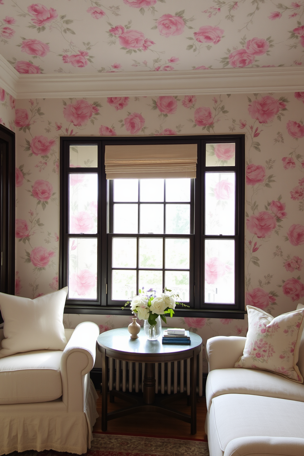 Floral Wallpaper Decorating Ideas 7