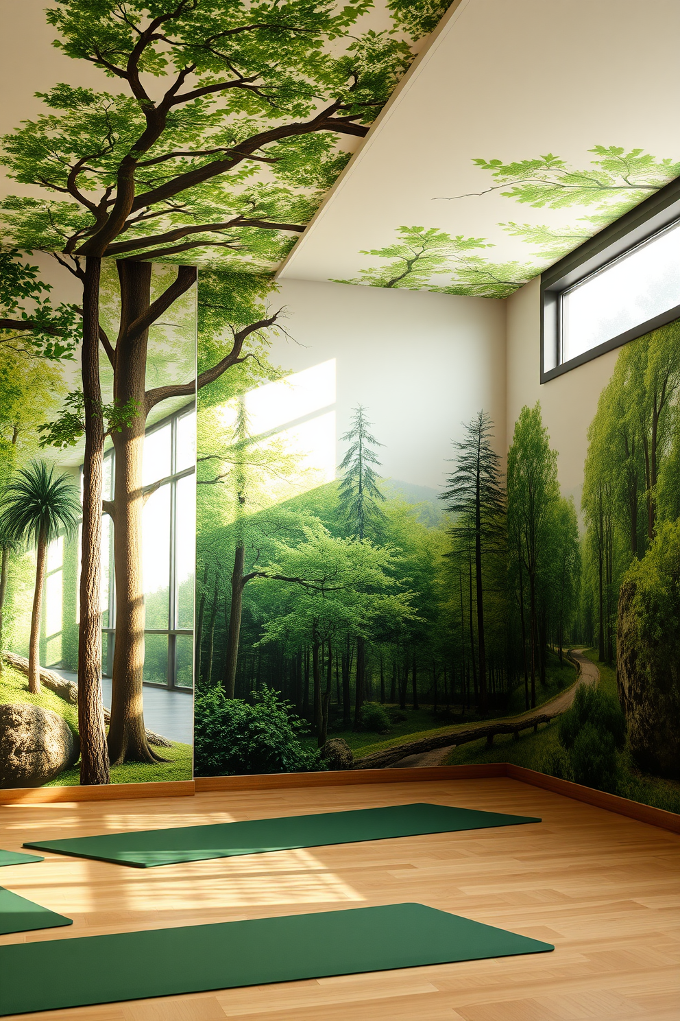 Forest Wallpaper Decorating Ideas 17