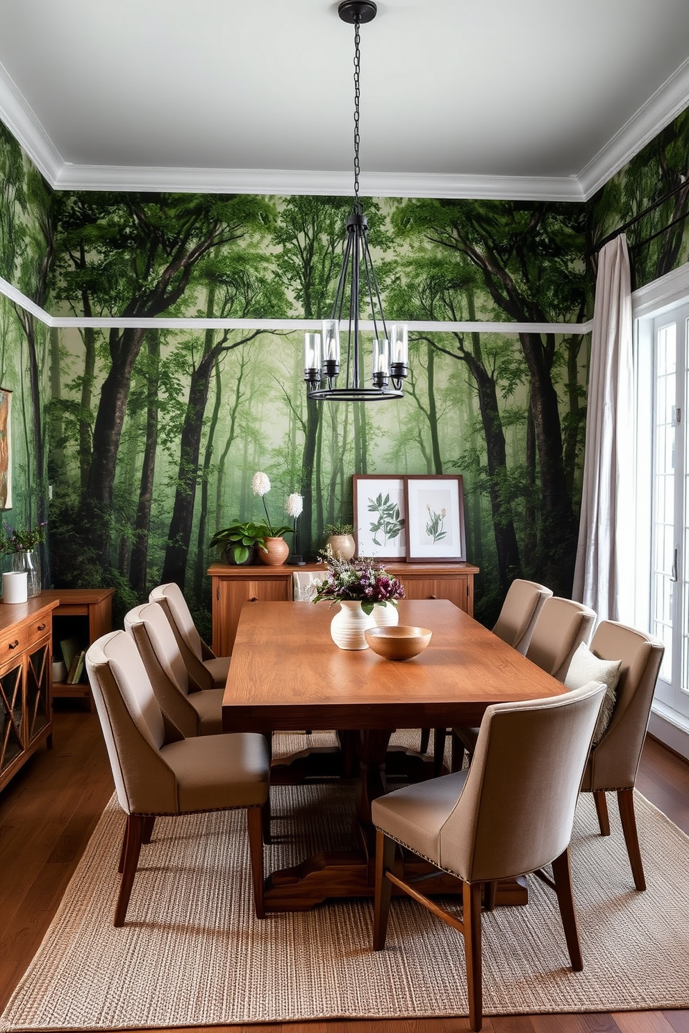 Forest Wallpaper Decorating Ideas 20