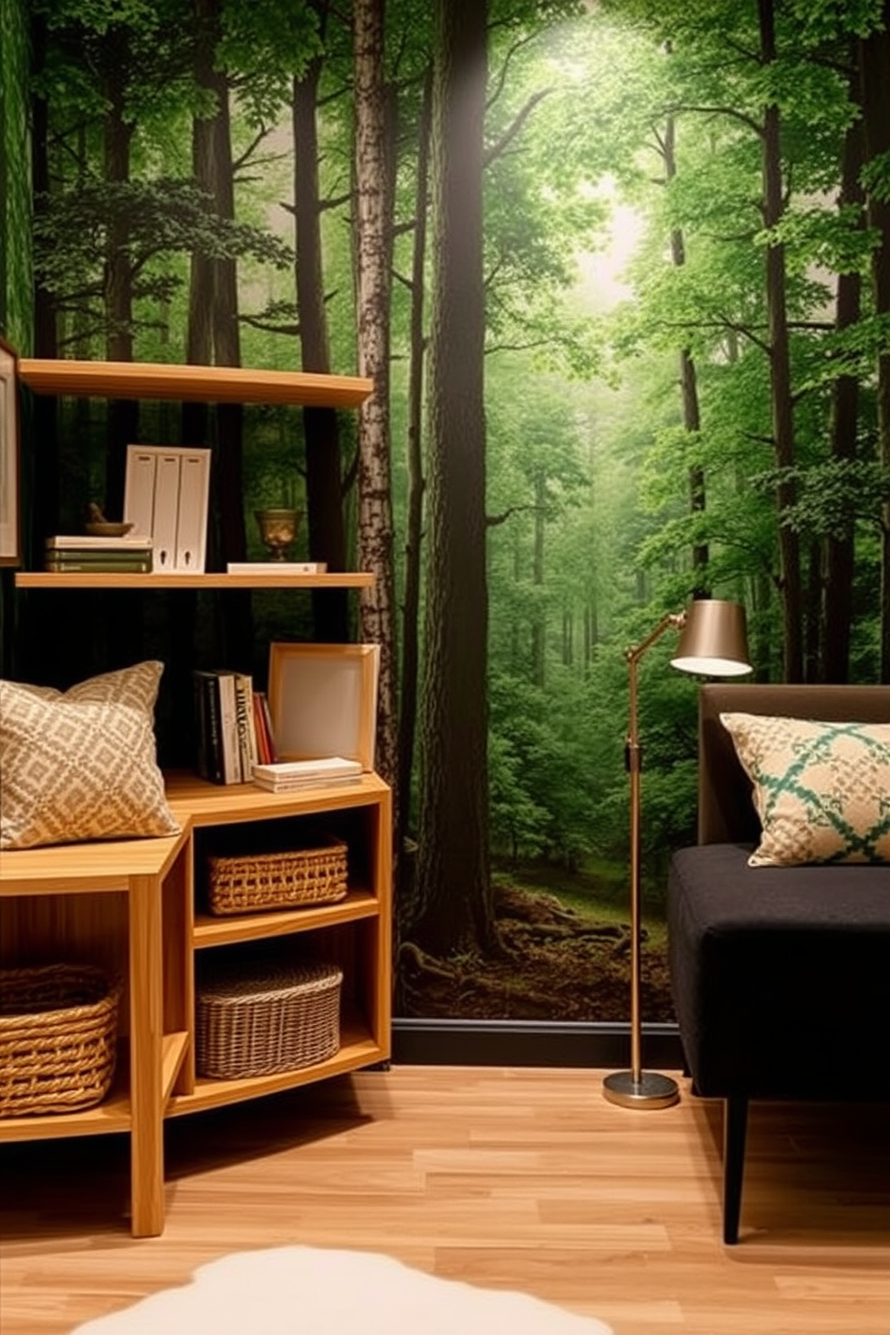 Forest Wallpaper Decorating Ideas 24