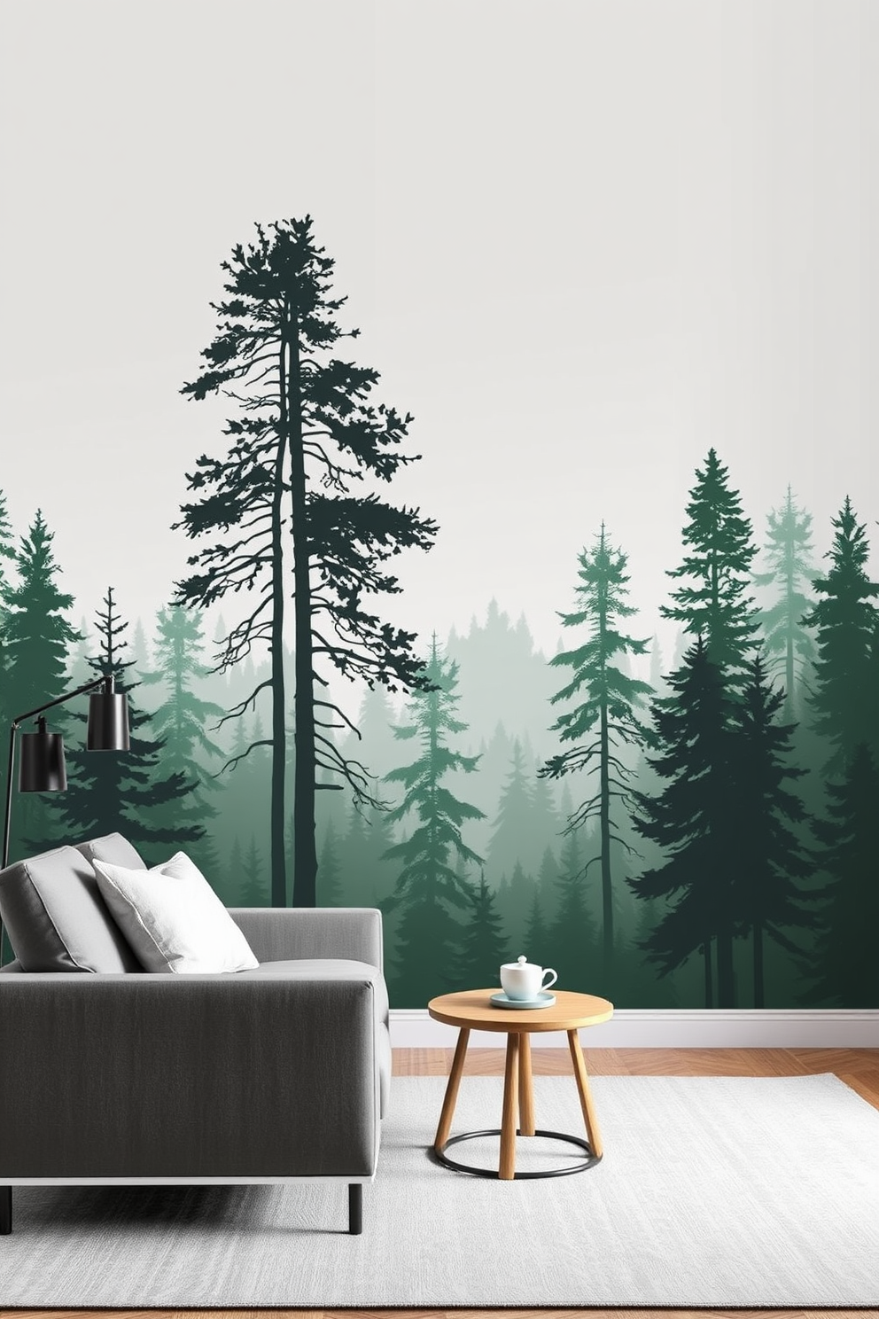 Forest Wallpaper Decorating Ideas 26