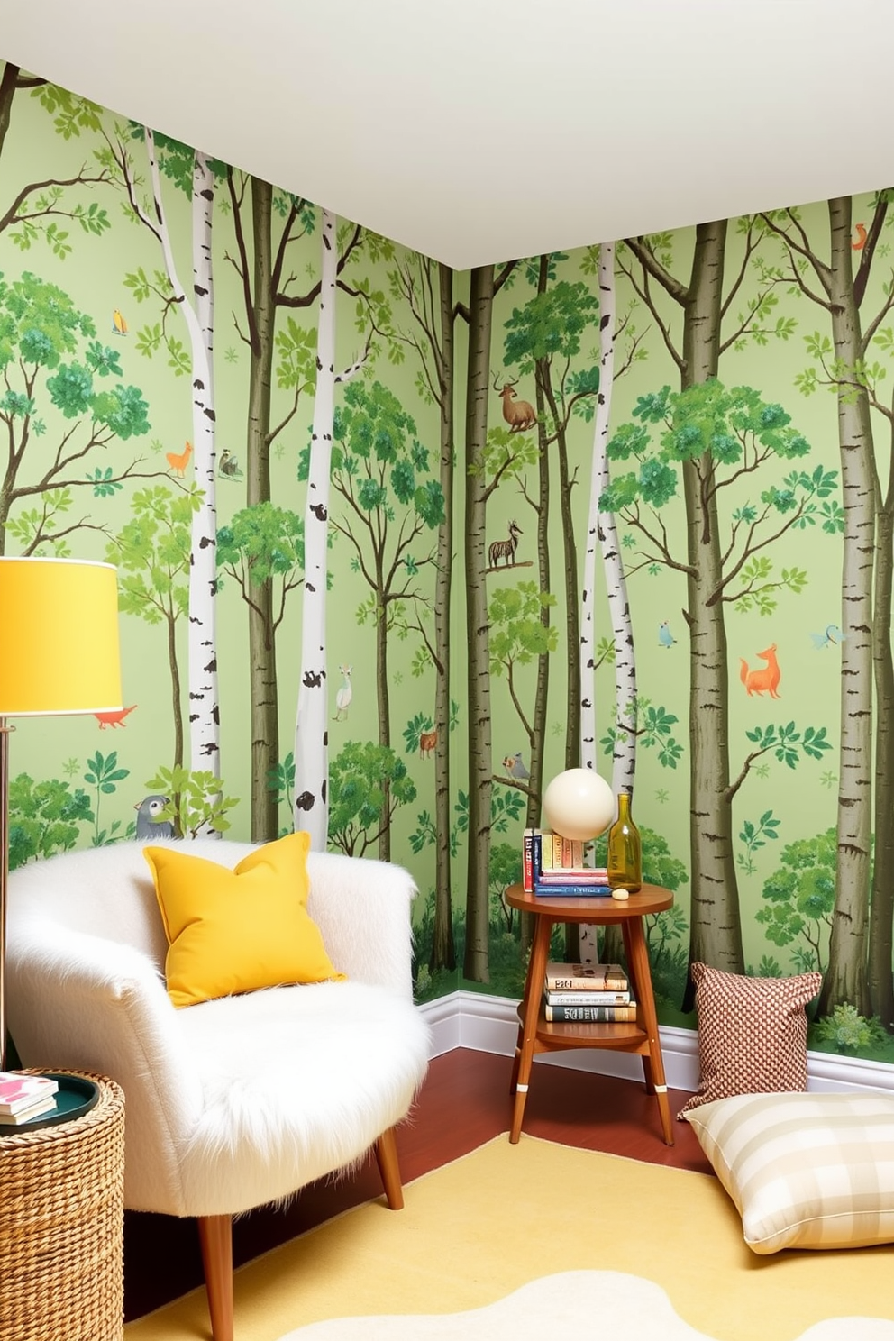 Forest Wallpaper Decorating Ideas 29