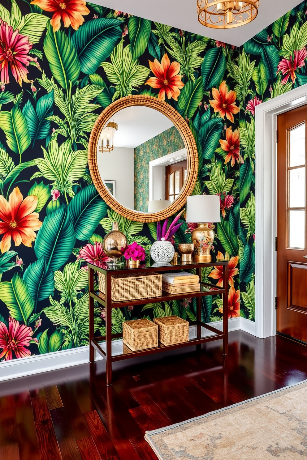 Foyer Wallpaper Decorating Ideas 11