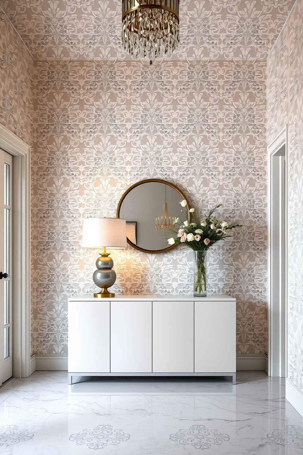 Foyer Wallpaper Decorating Ideas 27