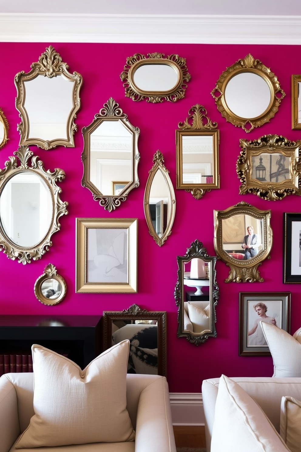 Fuchsia Wall Painting Ideas 21