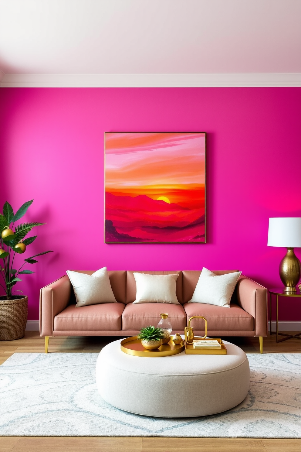 Fuchsia Wall Painting Ideas 30