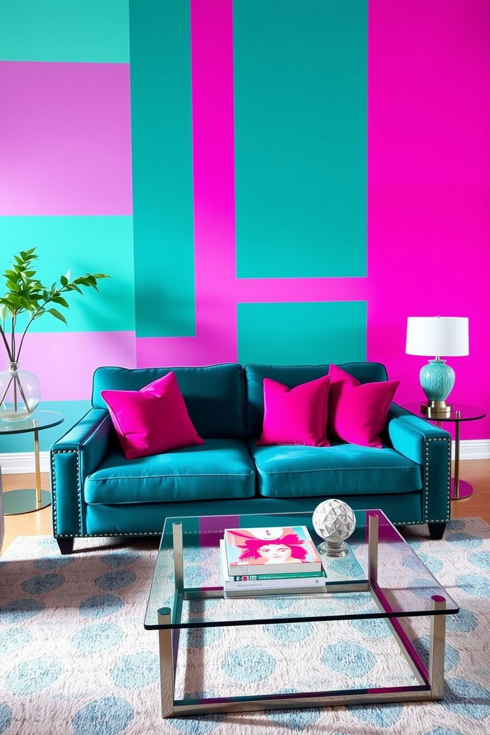 Fuchsia Wall Painting Ideas 9