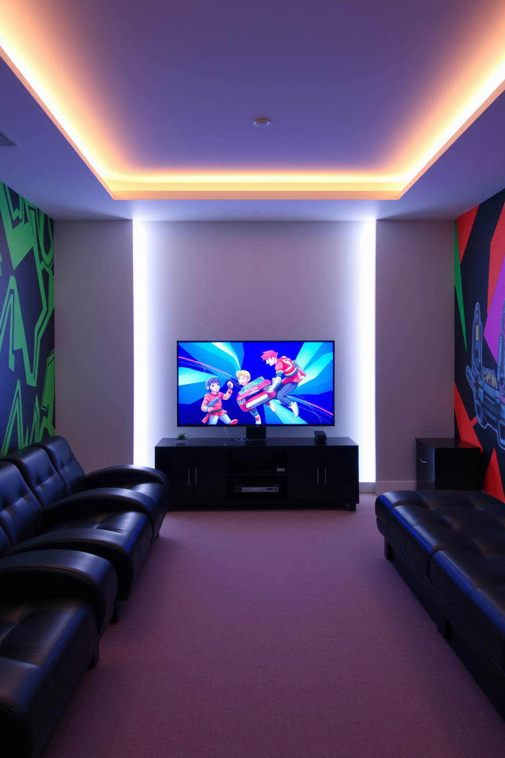 Game Room Wall Painting Ideas 16