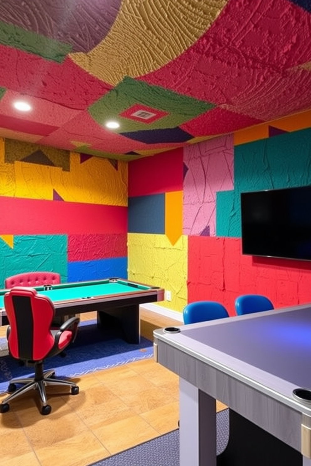 Game Room Wall Painting Ideas 20