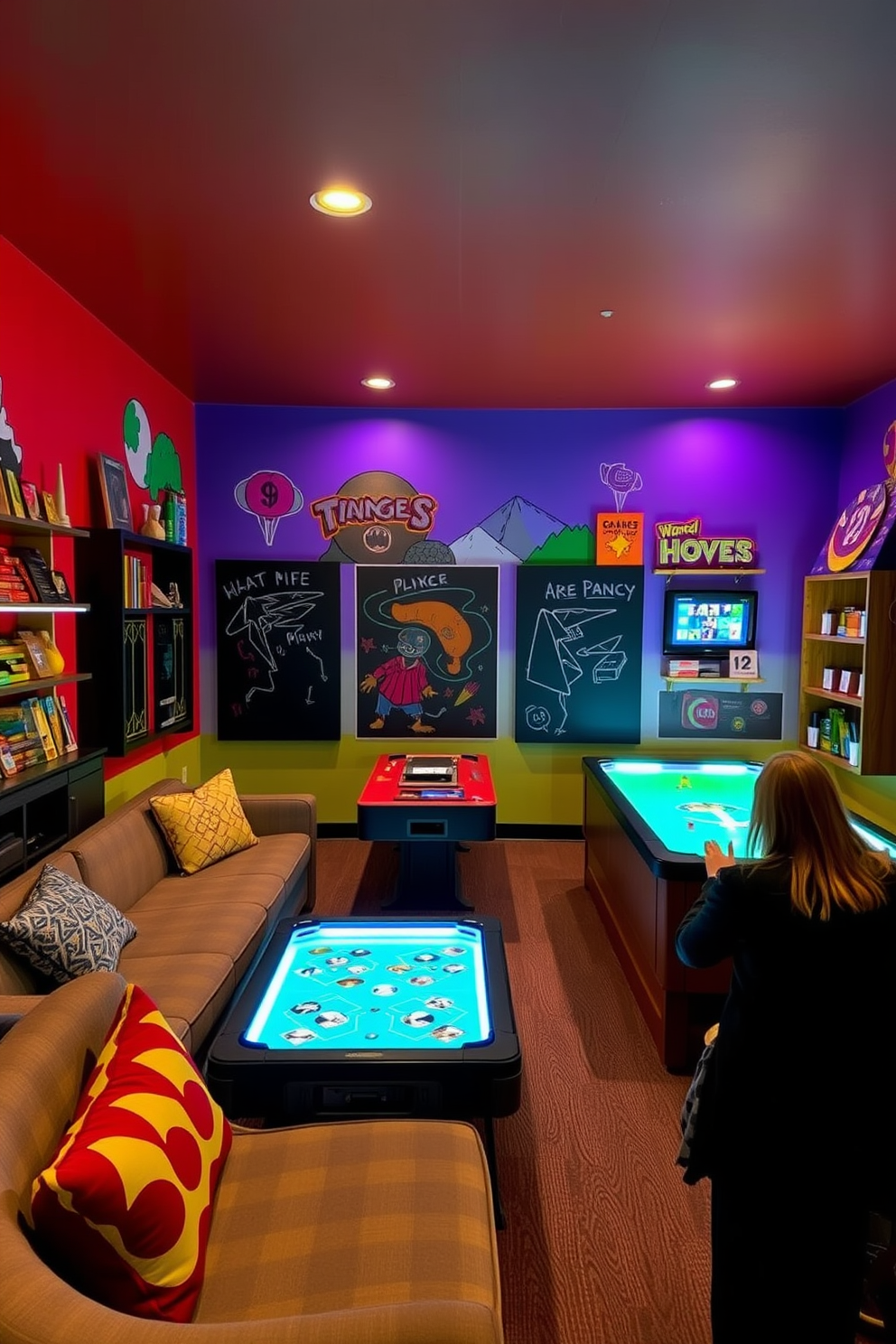 Game Room Wall Painting Ideas 22