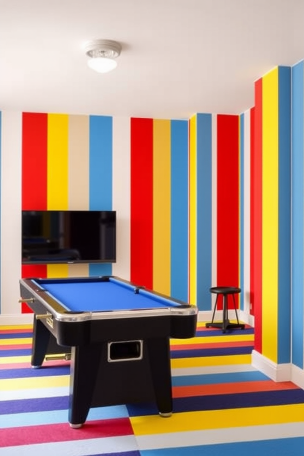 Game Room Wall Painting Ideas 25