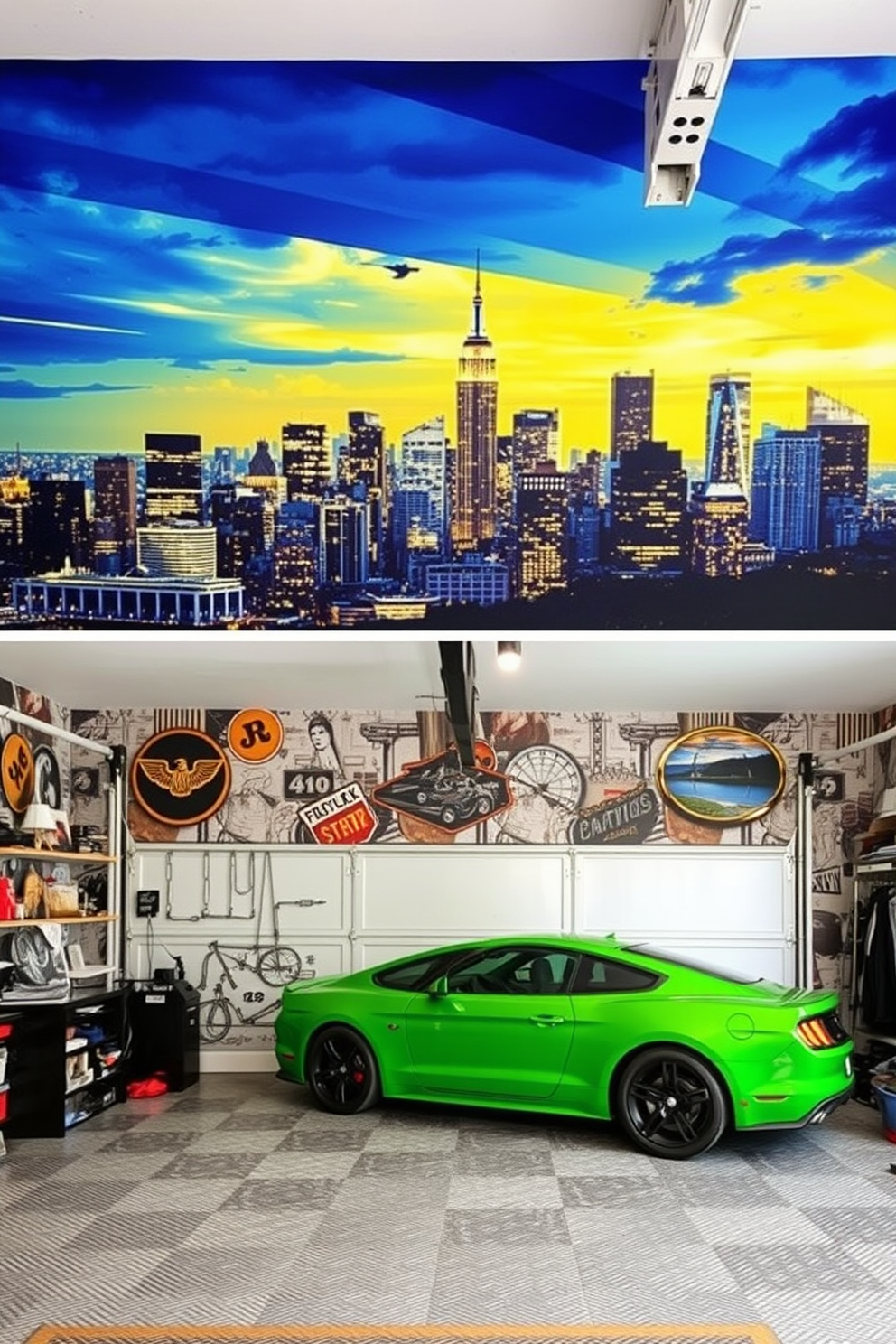 Garage Wallpaper Decorating Ideas 29