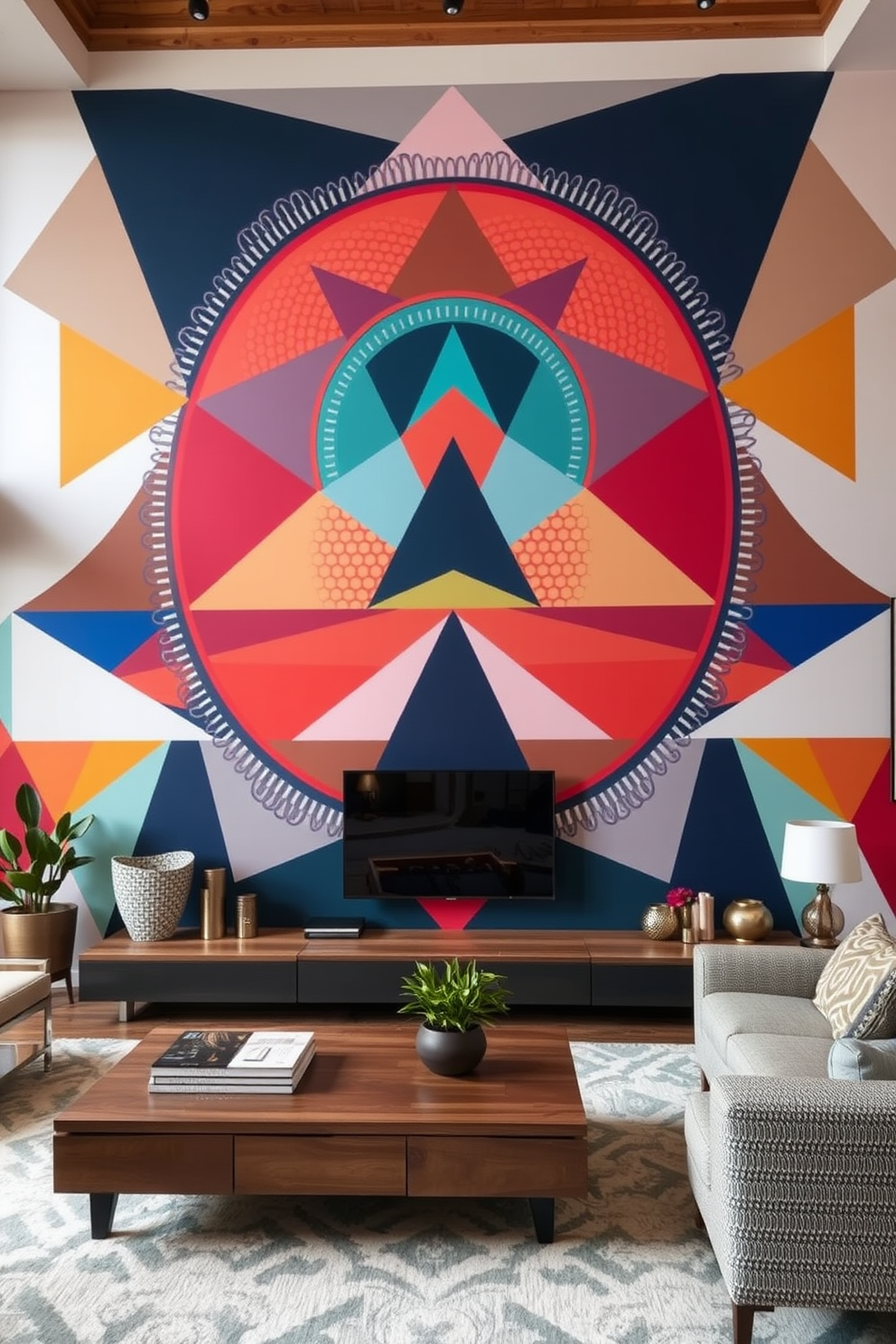 Geometric Wall Painting Ideas 20