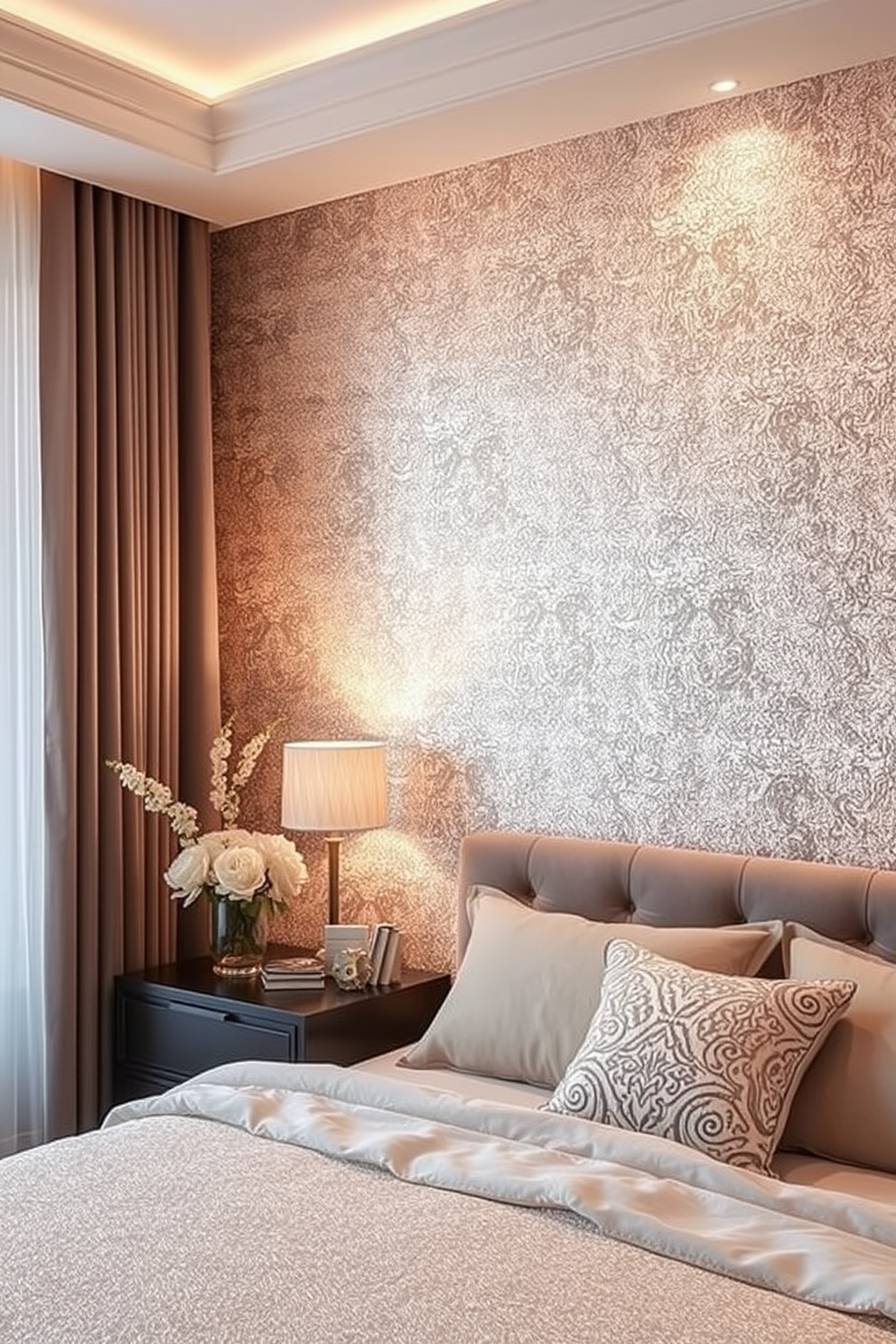 Glitter Wallpaper Decorating Ideas 1