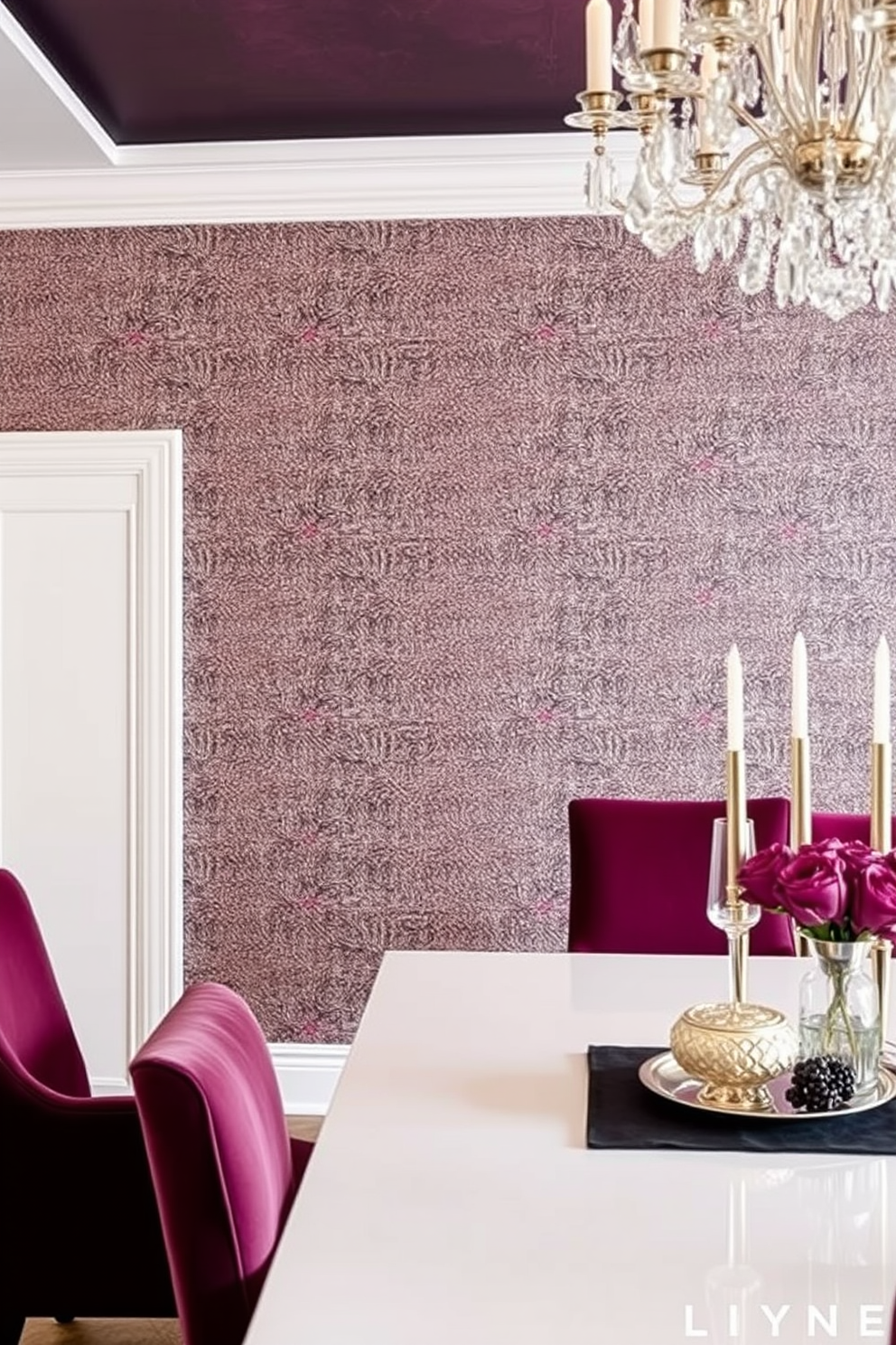 Glitter Wallpaper Decorating Ideas 11