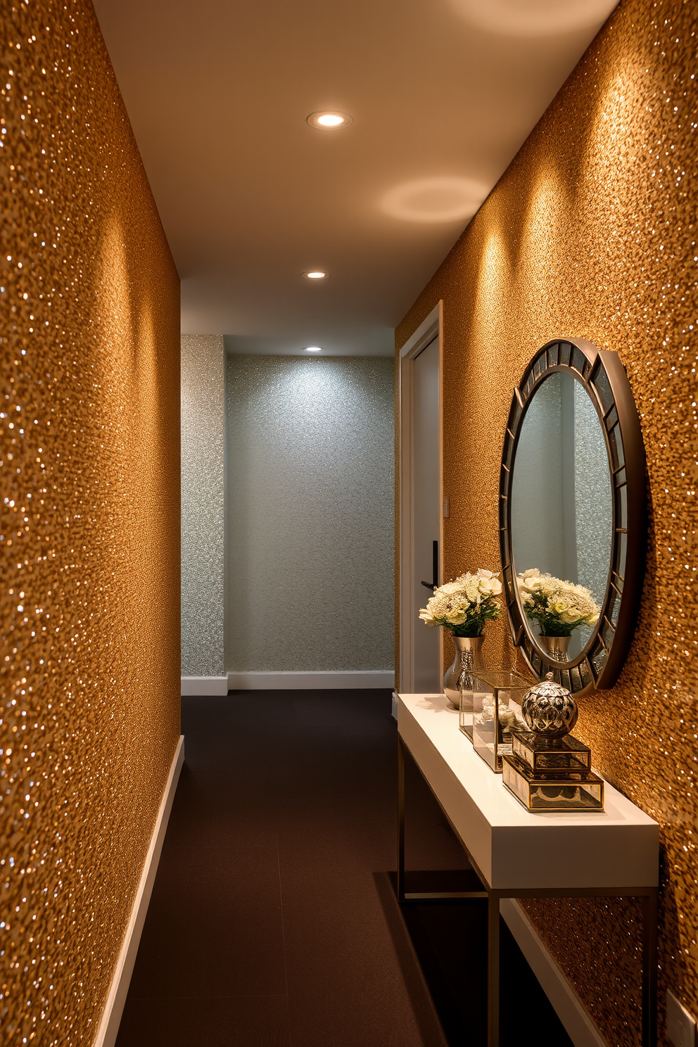 Glitter Wallpaper Decorating Ideas 13