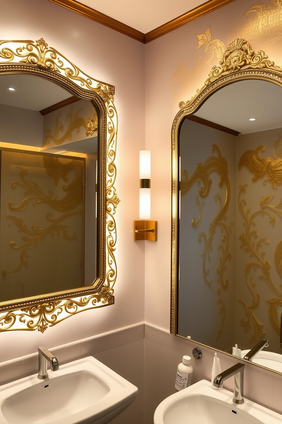 Gold Leaf Wall Painting Ideas 10